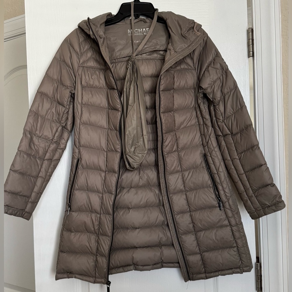 Michael Kors Packable Down Feather Puffer Jacket